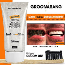 Load image into Gallery viewer, Groomarang Activated Bamboo Charcoal Teeth Whitening Toothpaste