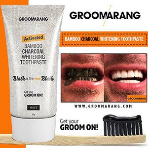 Groomarang Activated Bamboo Charcoal Teeth Whitening Toothpaste