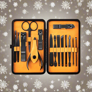 Groomarang 'The Ultimate' 15 Piece Mens Grooming Manicure & Pedicure Kit