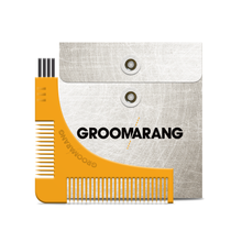 Load image into Gallery viewer, The Groomarang™ Beard Shaping Template &amp; Beard Comb, Perfect Lines Every Time!