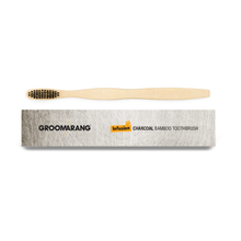 Load image into Gallery viewer, Groomarang Infusion Charcoal Bamboo Toothbrush