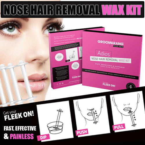 Groomarang For Her - Adios Nose Hair Removal Wax Kit