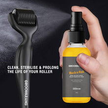 Load image into Gallery viewer, Groomarang &#39;Rock n Roll&#39; Beard and Hair Growth Roller Disinfectant Spray 100ml