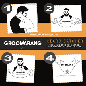 Groomarang Beard Catcher Beard Cape - Less Mess, Better Beard!