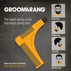 Groomarang Beard Shaping & Styling Template Comb