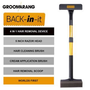 Groomarang 'Back In It' Extendable 50cm Back And Body Hair Shaver