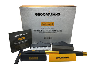 Groomarang 'Back In It' Back Shaver and Body Hair Removal Device