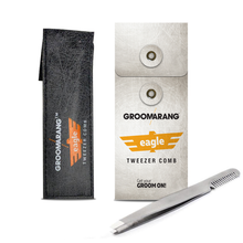 Load image into Gallery viewer, Groomarang Eagle Eyebrow Tweezer Comb