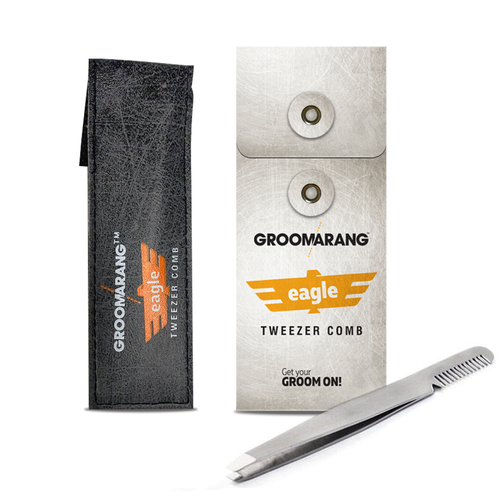 Groomarang Eagle Eyebrow Tweezer Comb