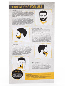 Groomarang Beard Shaping & Styling Template Comb